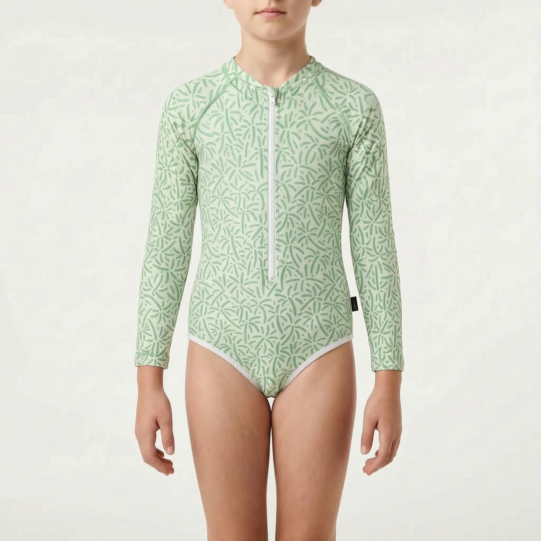 Long-Sleeved Children's Swimsuit - Pebblekin