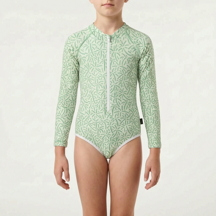 Long-Sleeved Children's Swimsuit - Pebblekin