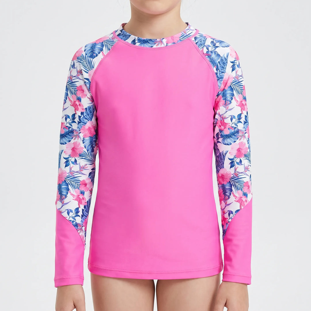 Long-Sleeved Rash Guard For Girls - Velyra