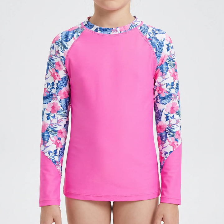 Long-Sleeved Rash Guard For Girls - Velyra