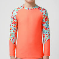 Long-Sleeved Rash Guard For Girls - Velyra