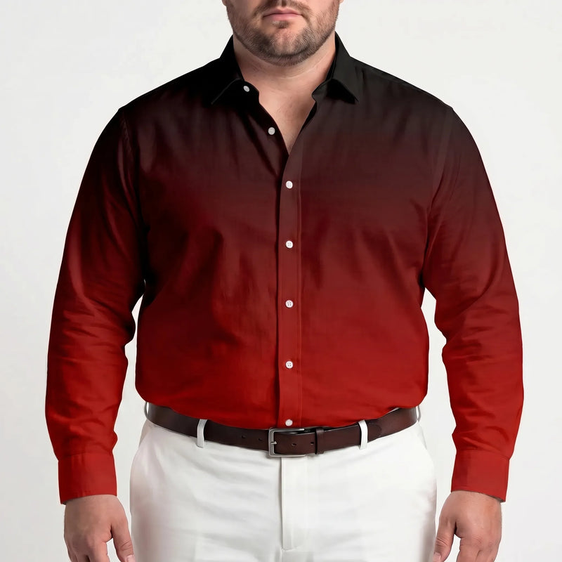 Long Sleeve Gradient Button-Down Shirt - Herbert