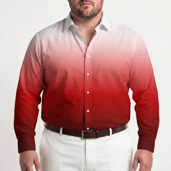 Long Sleeve Gradient Button-Down Shirt - Herbert