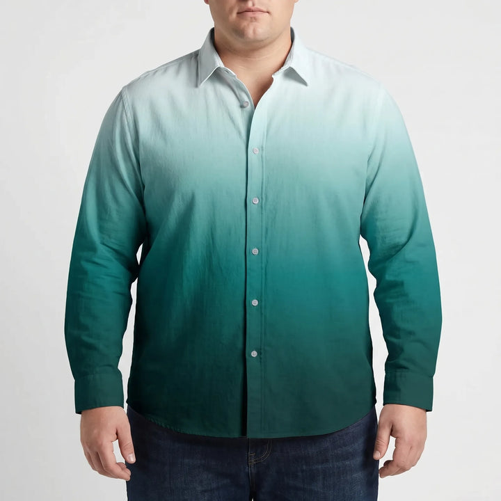 Long Sleeve Gradient Button-Down Shirt - Herbert