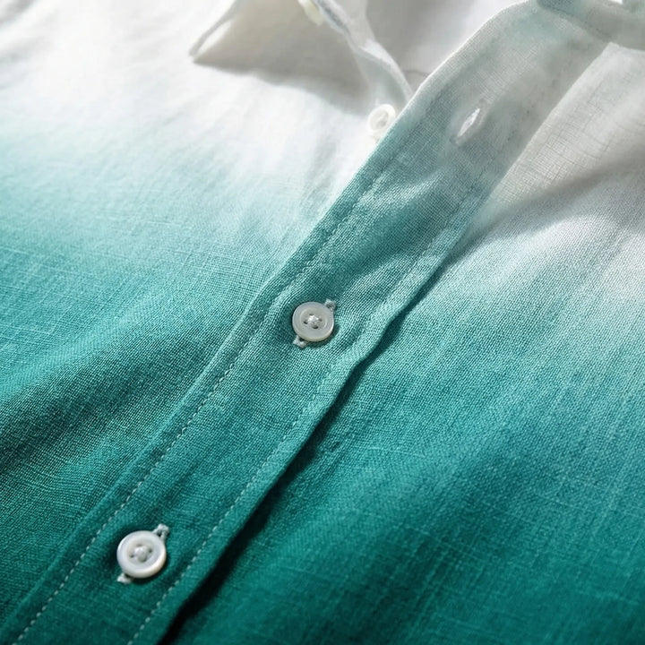 Long Sleeve Gradient Button-Down Shirt - Herbert