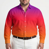 Long Sleeve Gradient Button-Down Shirt - Herbert