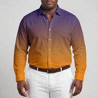 Long Sleeve Gradient Button-Down Shirt - Herbert