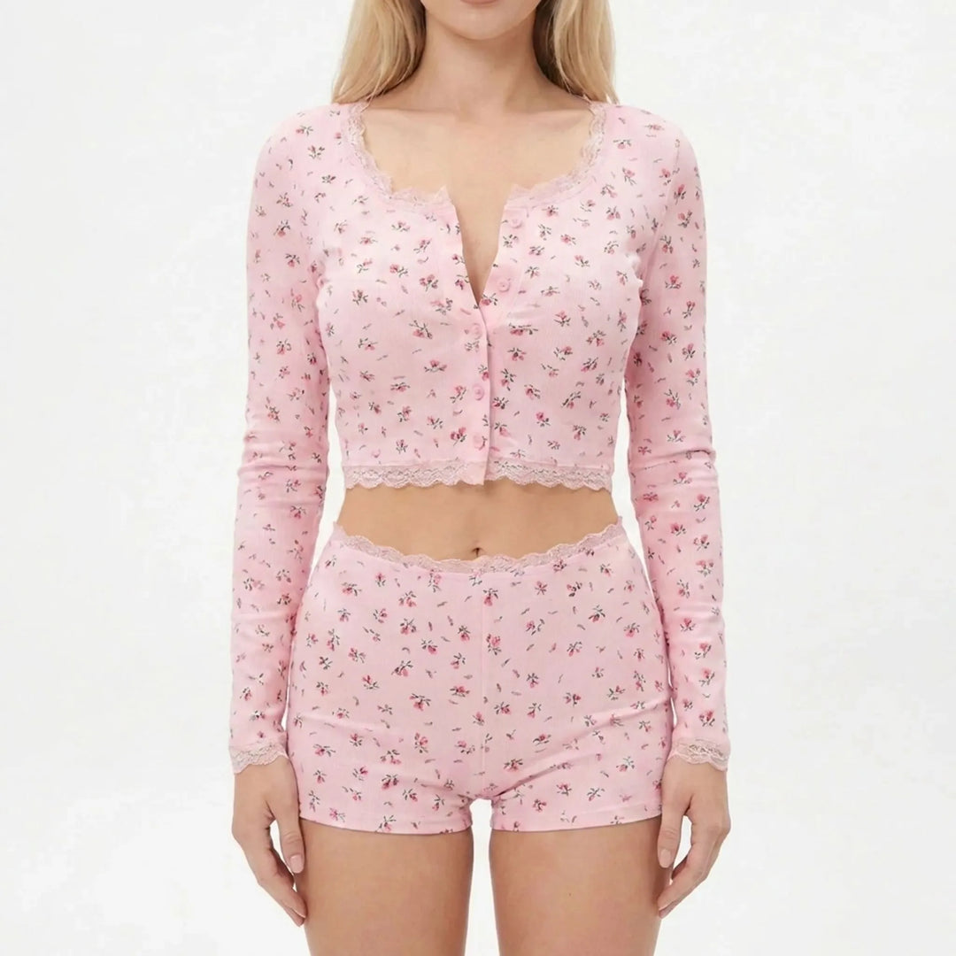 Long Sleeve Pyjama Set - Jeannette