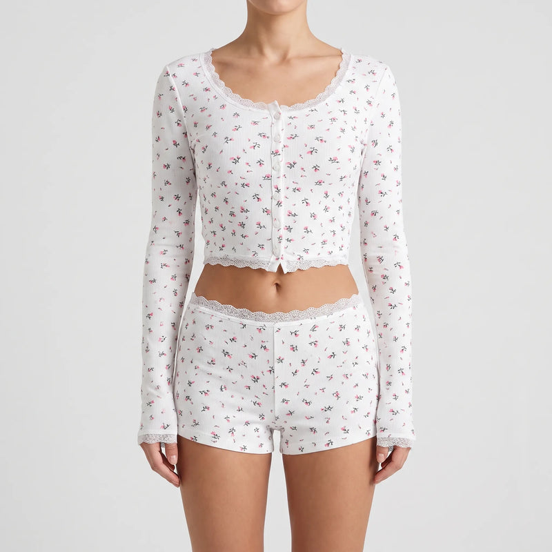 Long Sleeve Pyjama Set - Jeannette
