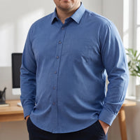 Long Sleeve Relaxed Fit Button-Up Shirt - Donnie
