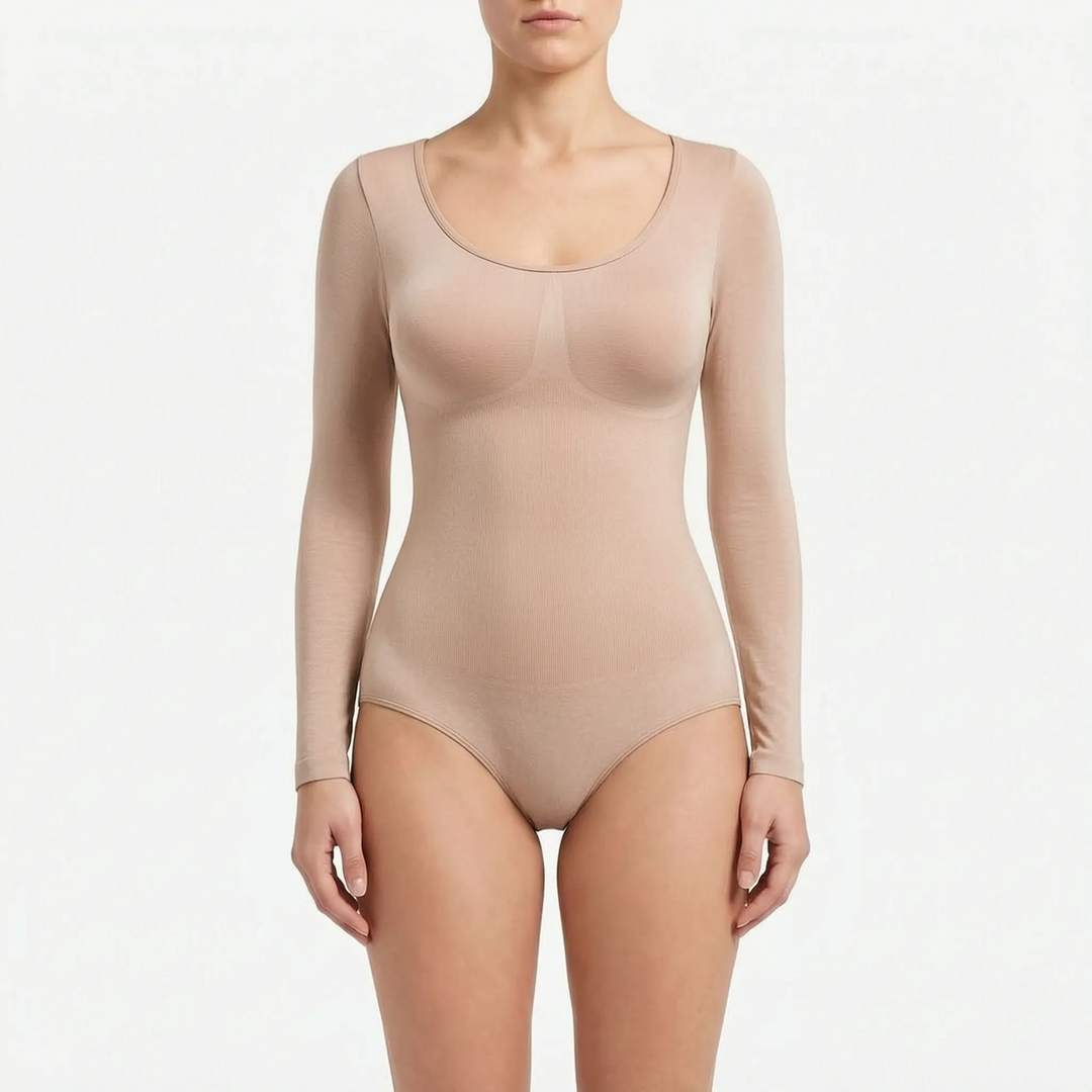 Long Sleeve Seamless Shapewear Bodysuit - Flexiform