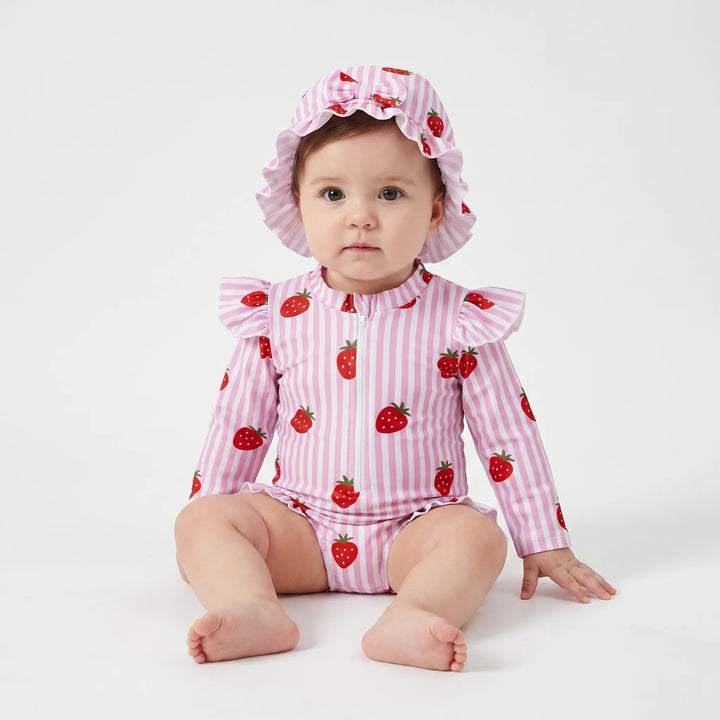 Long Sleeve Toddler Swimsuit - Frillaby