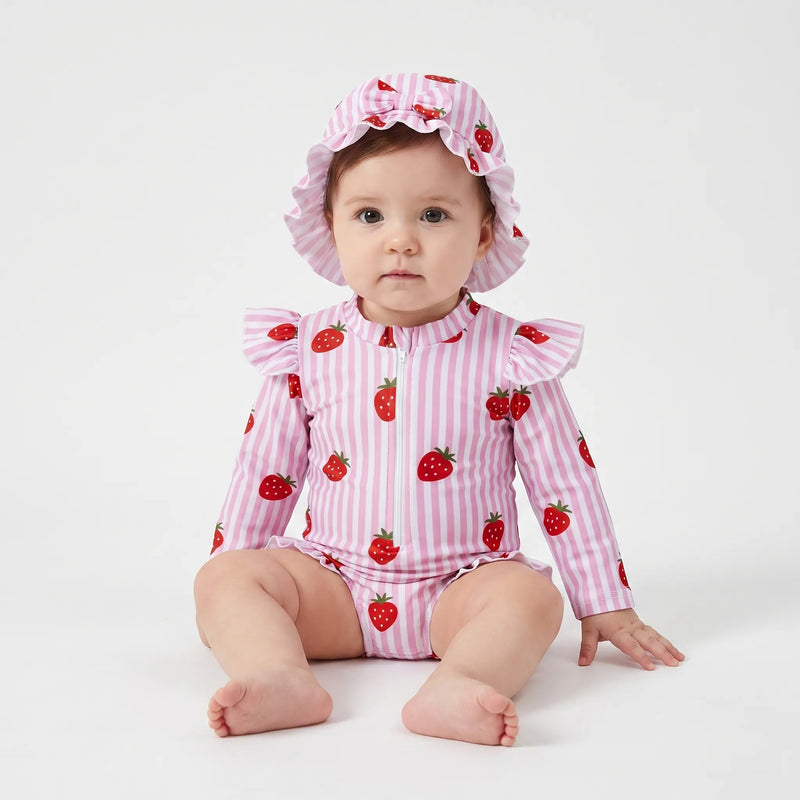 Long Sleeve Toddler Swimsuit - Frillaby