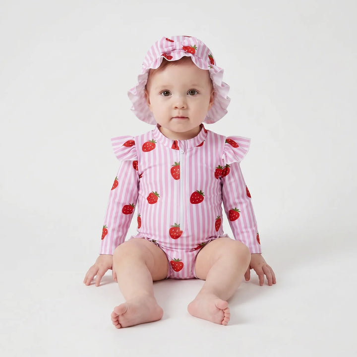 Long Sleeve Toddler Swimsuit - Frillaby