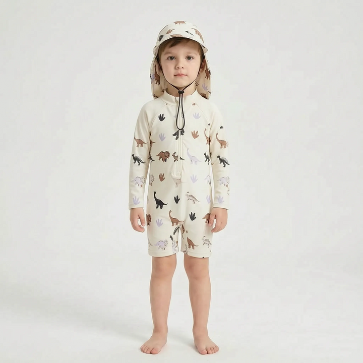 Long Sleeve Toddler Swimsuit Set - Shellkin