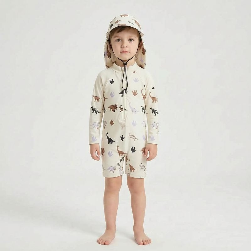 Long Sleeve Toddler Swimsuit Set - Shellkin