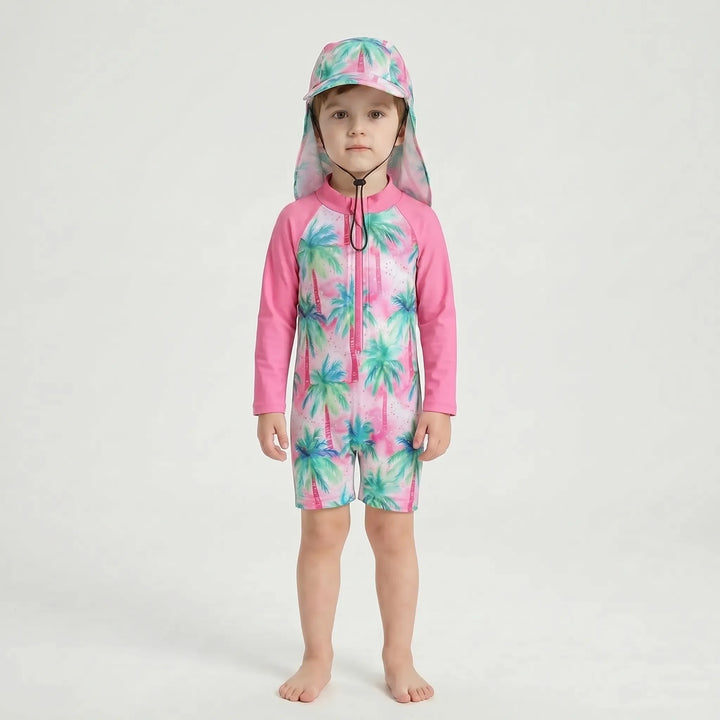 Long Sleeve Toddler Swimsuit Set - Shellkin