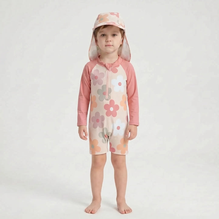 Long Sleeve Toddler Swimsuit Set - Shellkin
