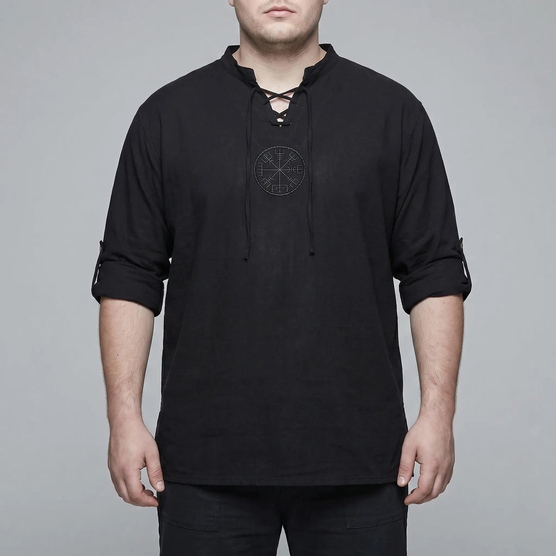 Long Sleeve Viking Embroidery Shirt - Brett