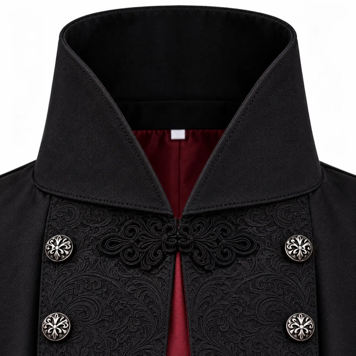 Long Sleeveless Gothic Vest - Vespera