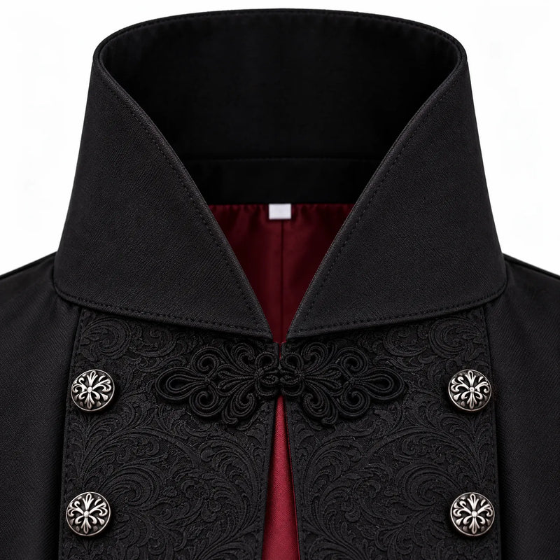 Long Sleeveless Gothic Vest - Vespera