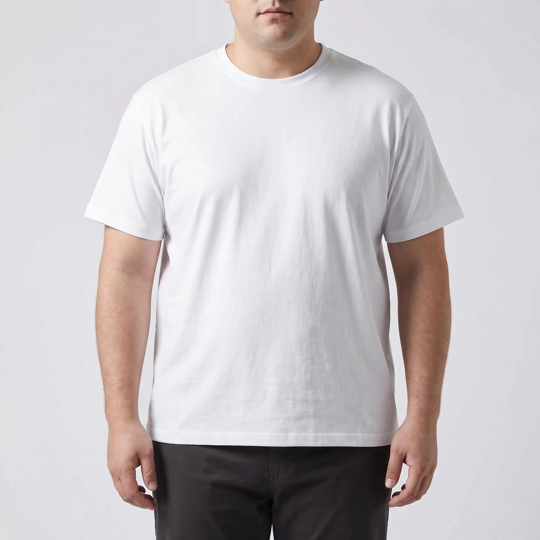 Loose Fit Solid Crew Neck Tee - Oscar