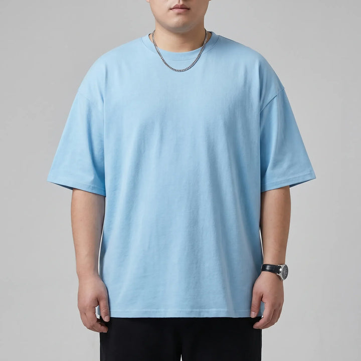 Loose Fit Solid Crew Neck Tee - Oscar