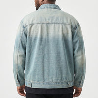 Loose Fit Zip-Up Denim Jacket - Dean