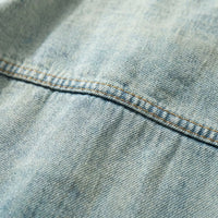 Loose Fit Zip-Up Denim Jacket - Dean