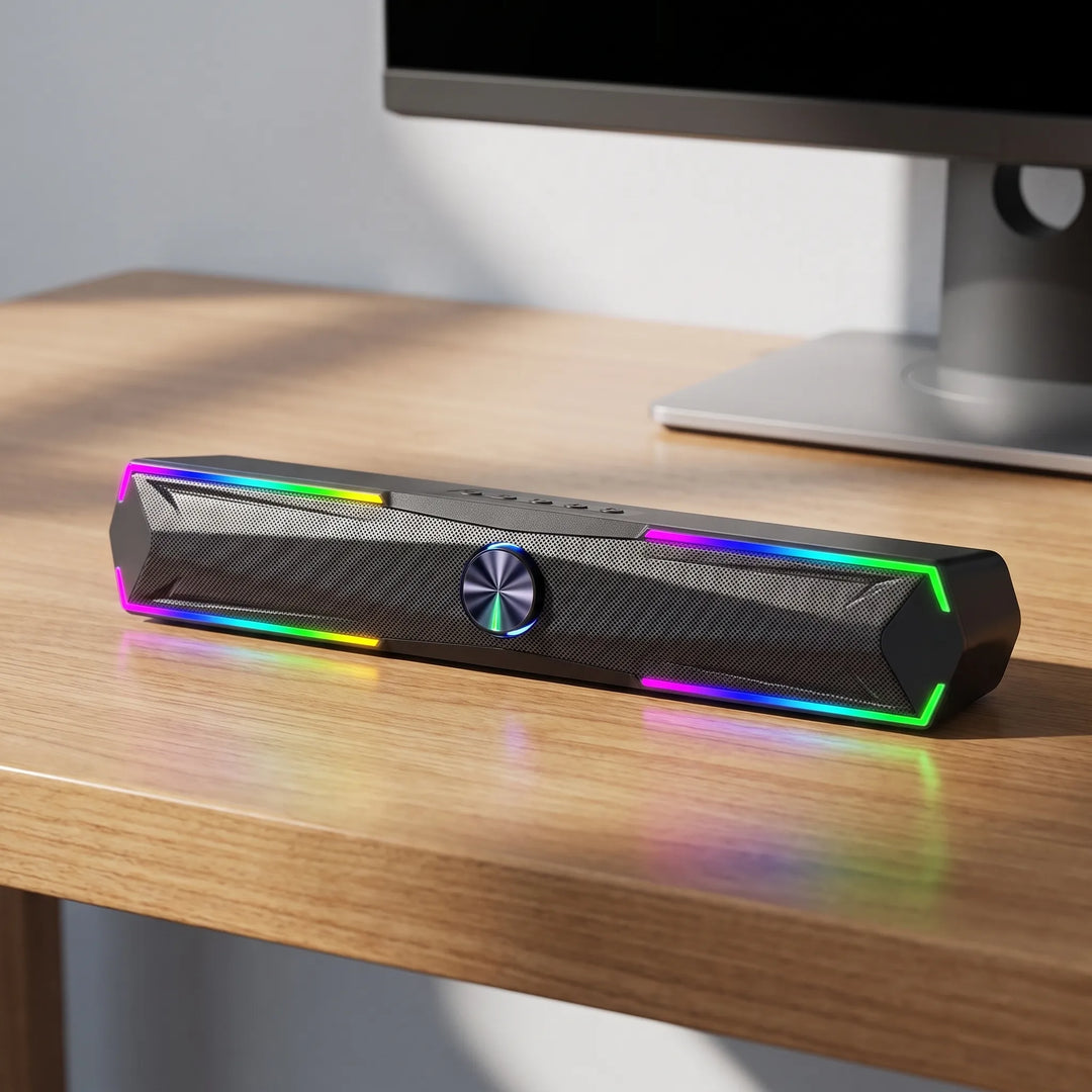Low Profile Desktop Computer Soundbar - Kordal