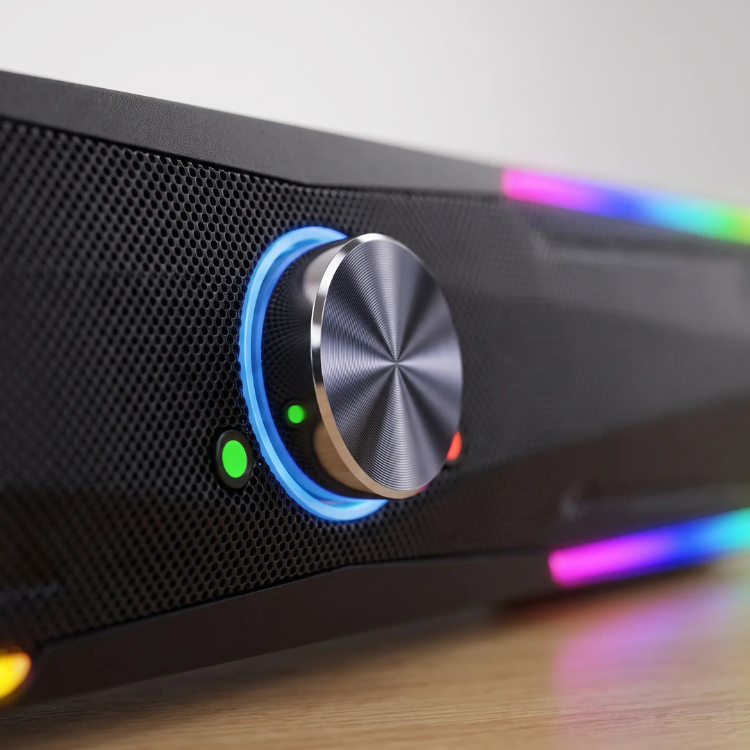 Low Profile Desktop Computer Soundbar - Kordal