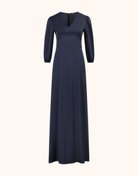 Lustrous Midnight Blue Maxi Dress - Alyssa