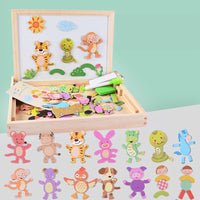 KreativBox magnetic game – fun learning with puzzle & drawing board