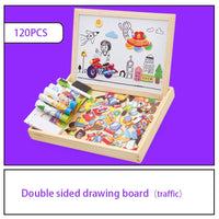 KreativBox magnetic game – fun learning with puzzle & drawing board