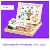 KreativBox magnetic game – fun learning with puzzle & drawing board