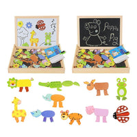 KreativBox magnetic game – fun learning with puzzle & drawing board