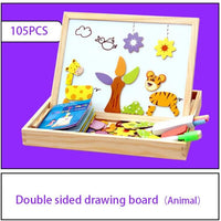 KreativBox magnetic game – fun learning with puzzle & drawing board