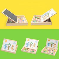 KreativBox magnetic game – fun learning with puzzle & drawing board