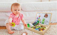KreativBox magnetic game – fun learning with puzzle & drawing board