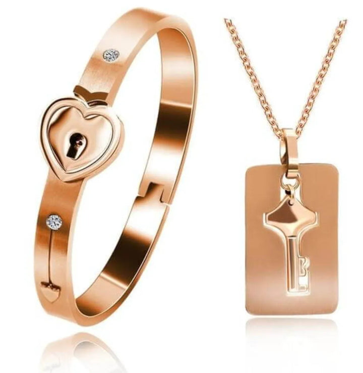 Matching Lock And Key Jewellery Set - AmorLock