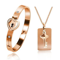 Matching Lock And Key Jewellery Set - AmorLock