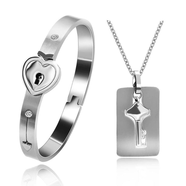 Matching Lock And Key Jewellery Set - AmorLock