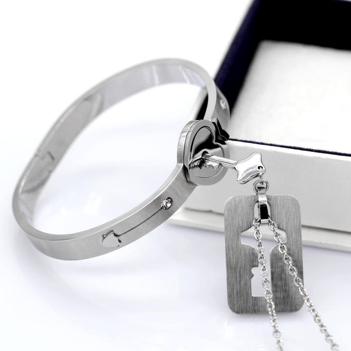 Matching Lock And Key Jewellery Set - AmorLock