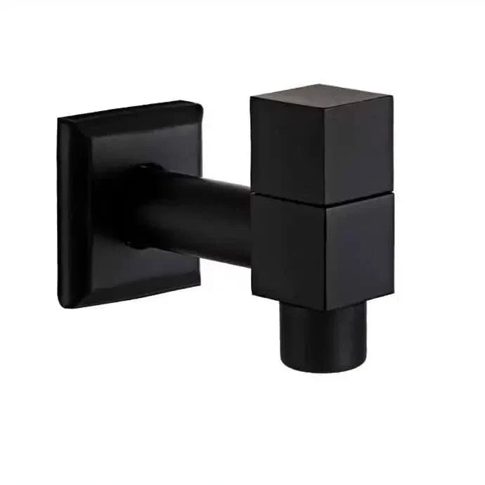 Matte Black Wall-Mounted Outdoor Tap - Valvara