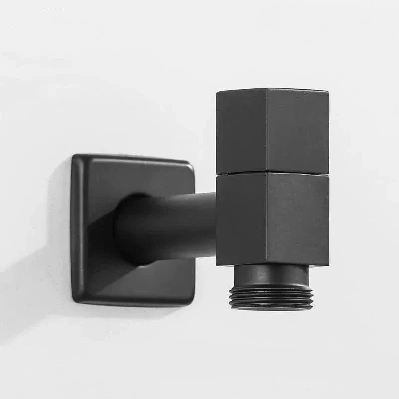 Matte Black Wall-Mounted Outdoor Tap - Valvara
