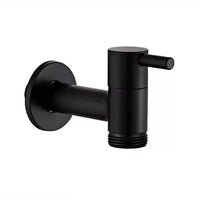 Matte Black Wall-Mounted Outdoor Tap - Valvara
