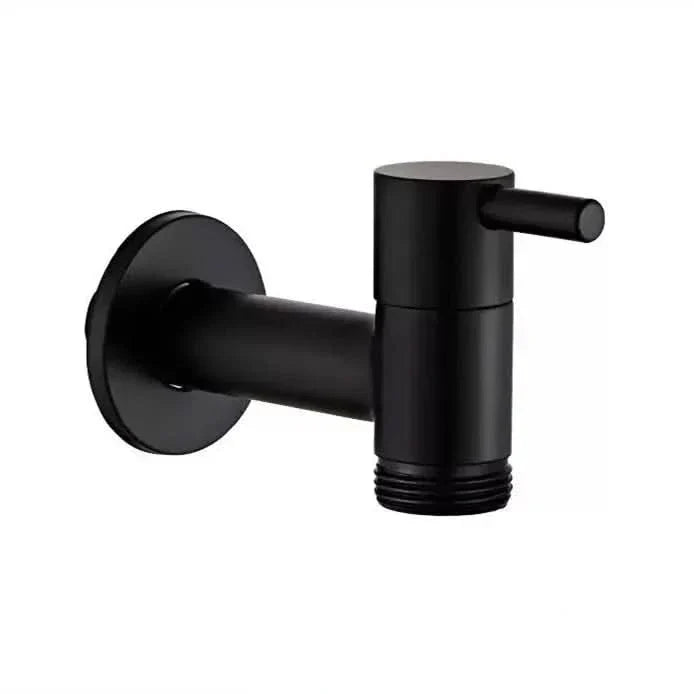 Matte Black Wall-Mounted Outdoor Tap - Valvara
