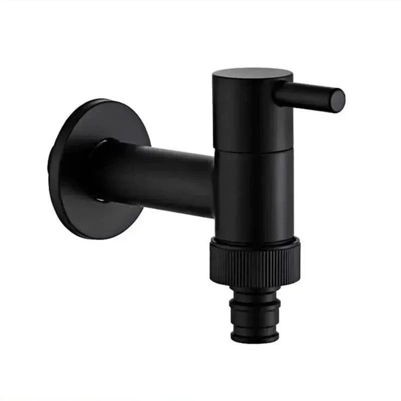 Matte Black Wall-Mounted Outdoor Tap - Valvara