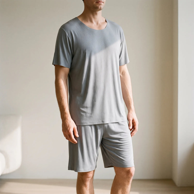 Men's Casual Short-Sleeved Pyjamas - Alex