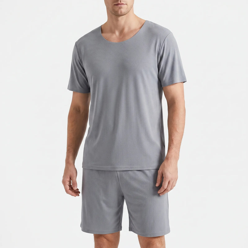 Men's Casual Short-Sleeved Pyjamas - Alex